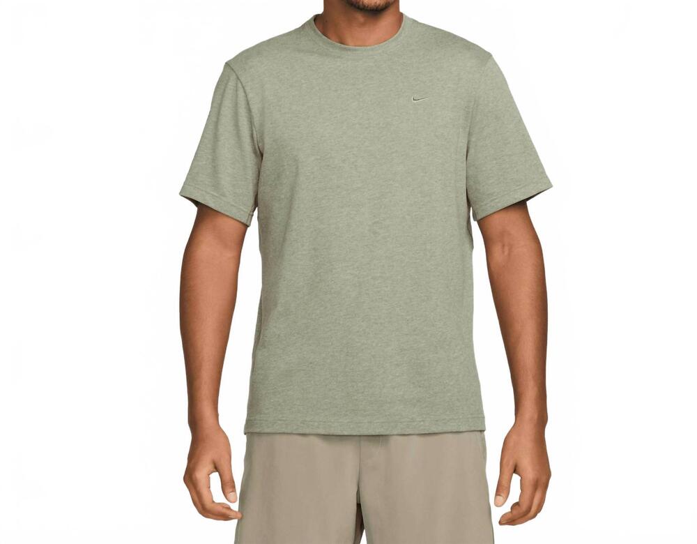 NEW NIKE primary solo swoosh dri-fit top in light army